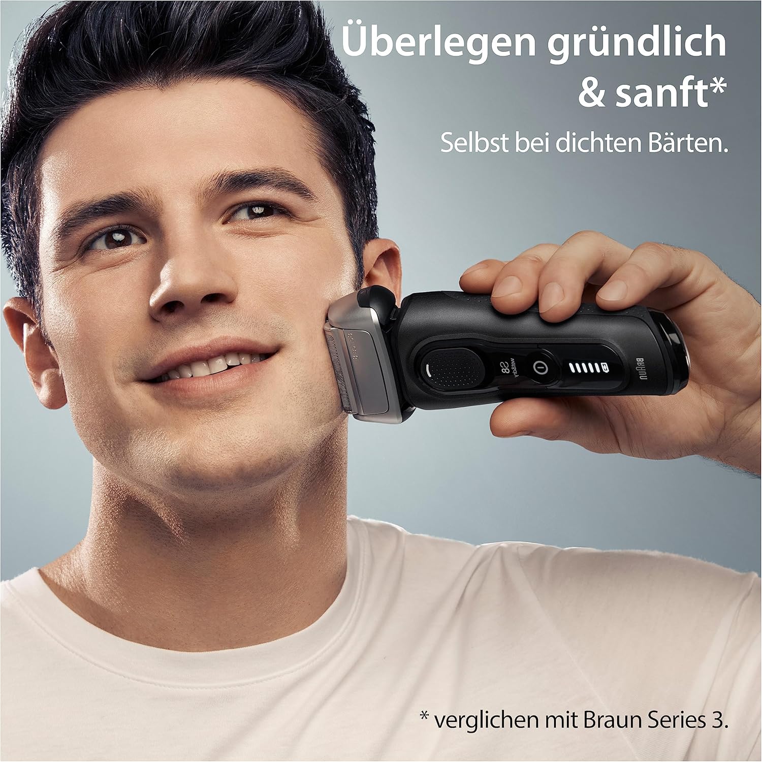 Braun Series 8 Herren-Elektrorasierer, 8560 cc, Schwarz