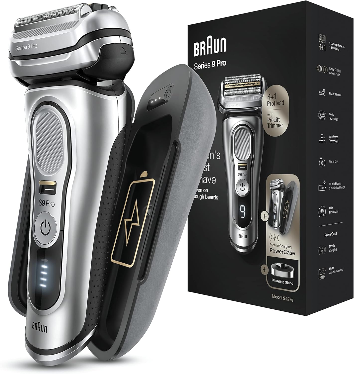 Braun Rasierer Serie 9 9427s | Nass- und Trockengebrauch