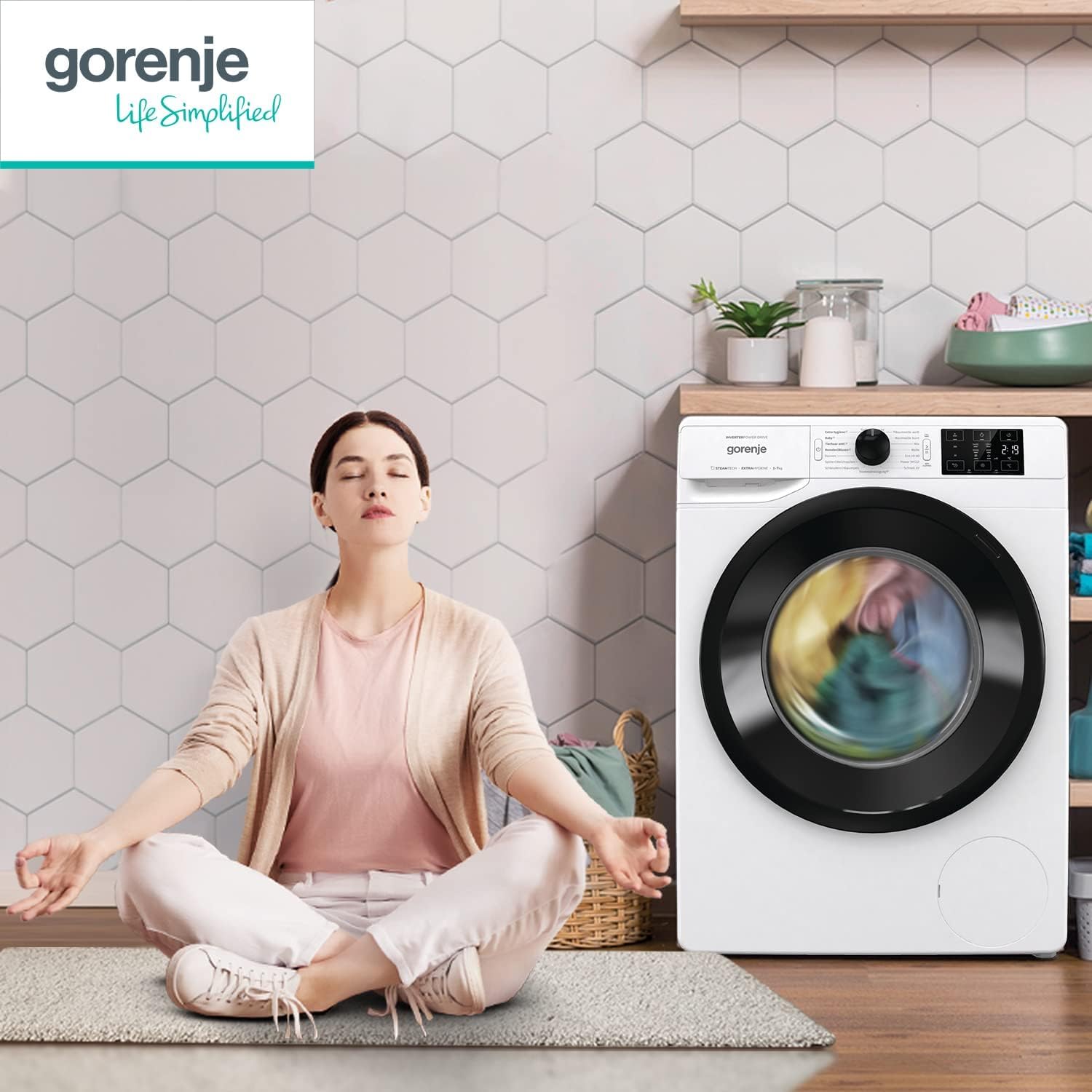 Gorenje WAM 74 SAP Waschmaschine mit Dampffunktion / 7 kg / Kindersicherung / Weiß