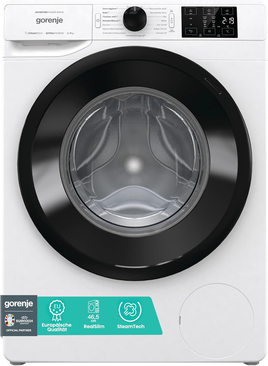 Gorenje WAM 74 SAP Waschmaschine mit Dampffunktion / 7 kg / Kindersicherung / Weiß