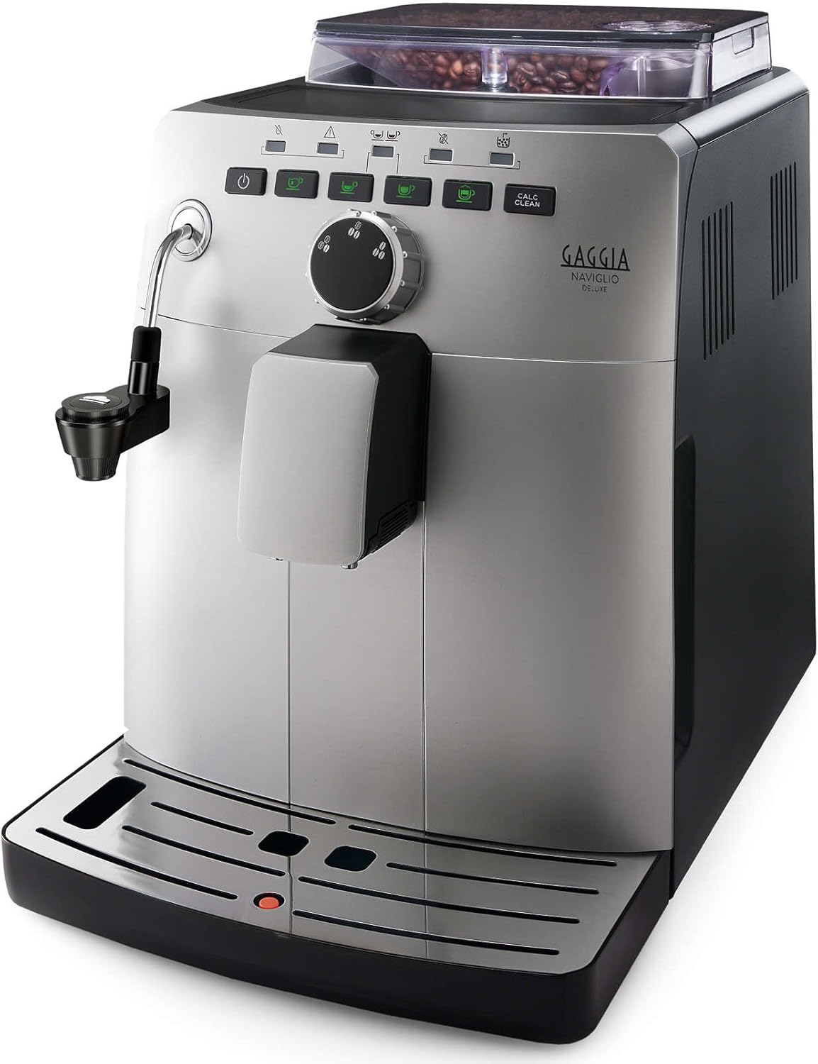 Gaggia HD8749/11 Naviglio Deluxe – Kaffeevollautomat, Silber, 100 % hergestellt in Italien