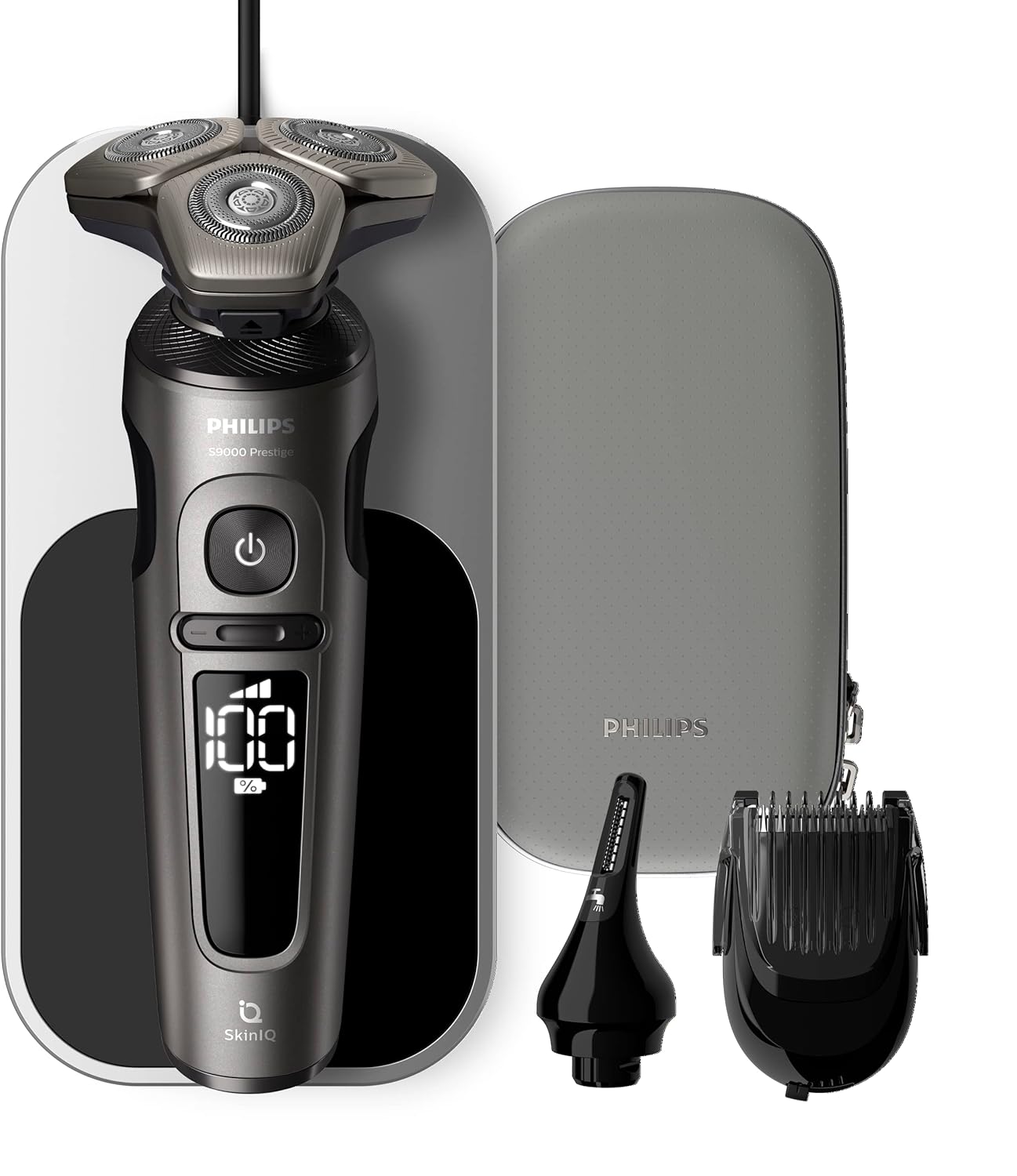 Philips Shaver S9000 Prestige – Elektrischer Nass- und Trockenrasierer (Modell SP9871/22)