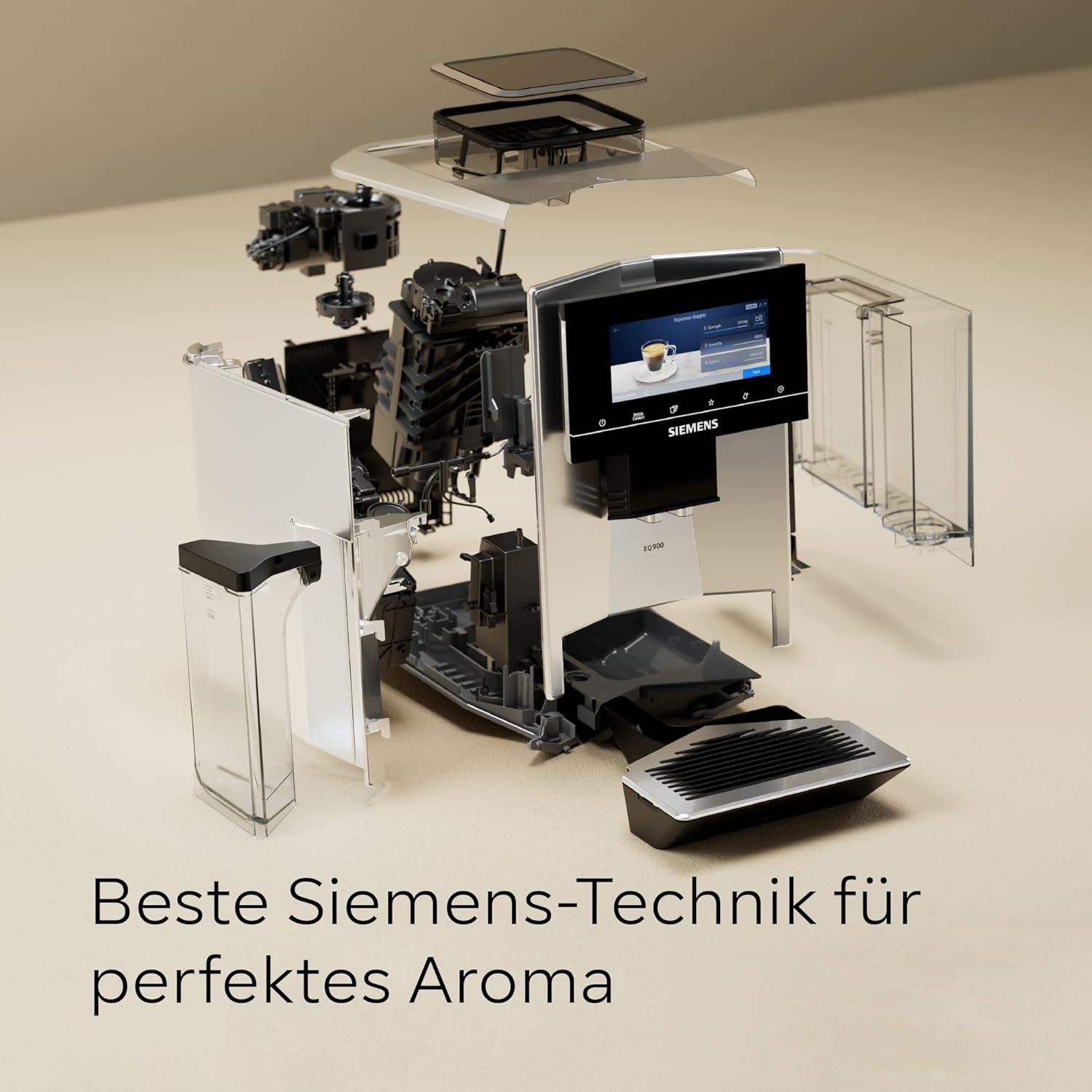 Siemens Kaffeevollautomat EQ900 TQ903D03, Edelstahl
