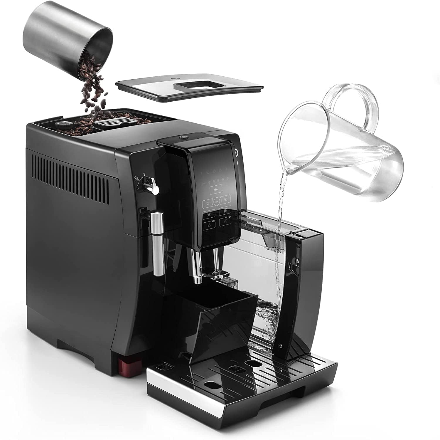 De'Longhi Dinamica ECAM 350.15.B Kaffeevollautomat, schwarz