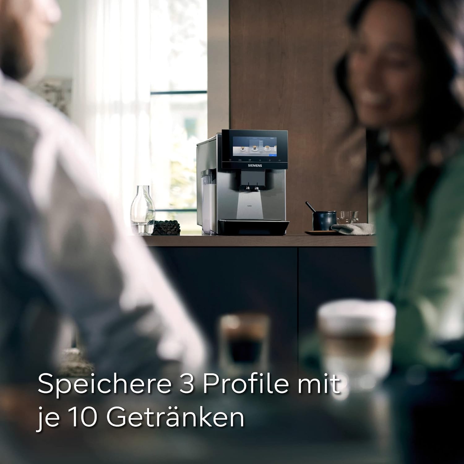 Siemens Kaffeevollautomat EQ900 TQ903D03, Edelstahl