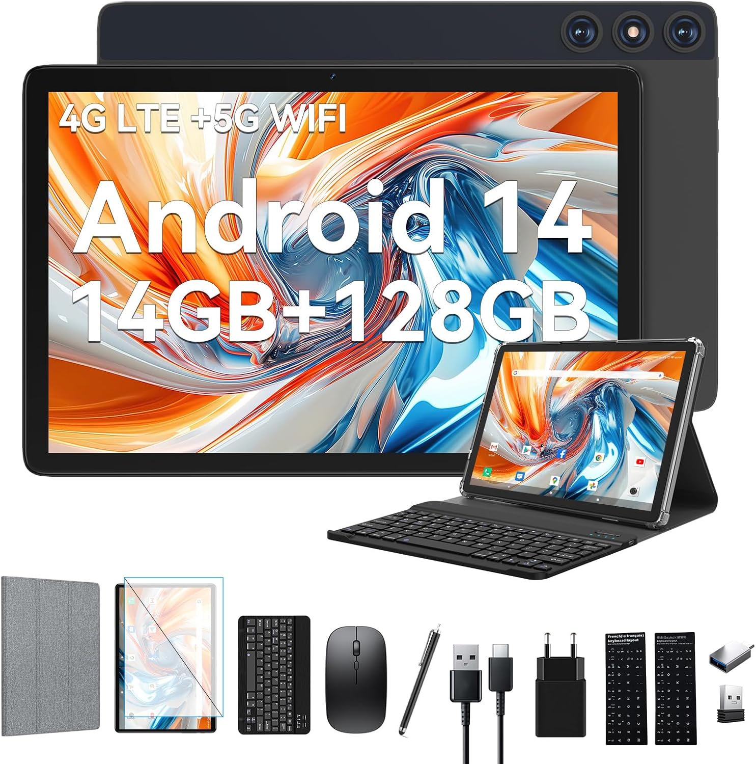 2024 Neueste Android 14 Tablet 10 Zoll