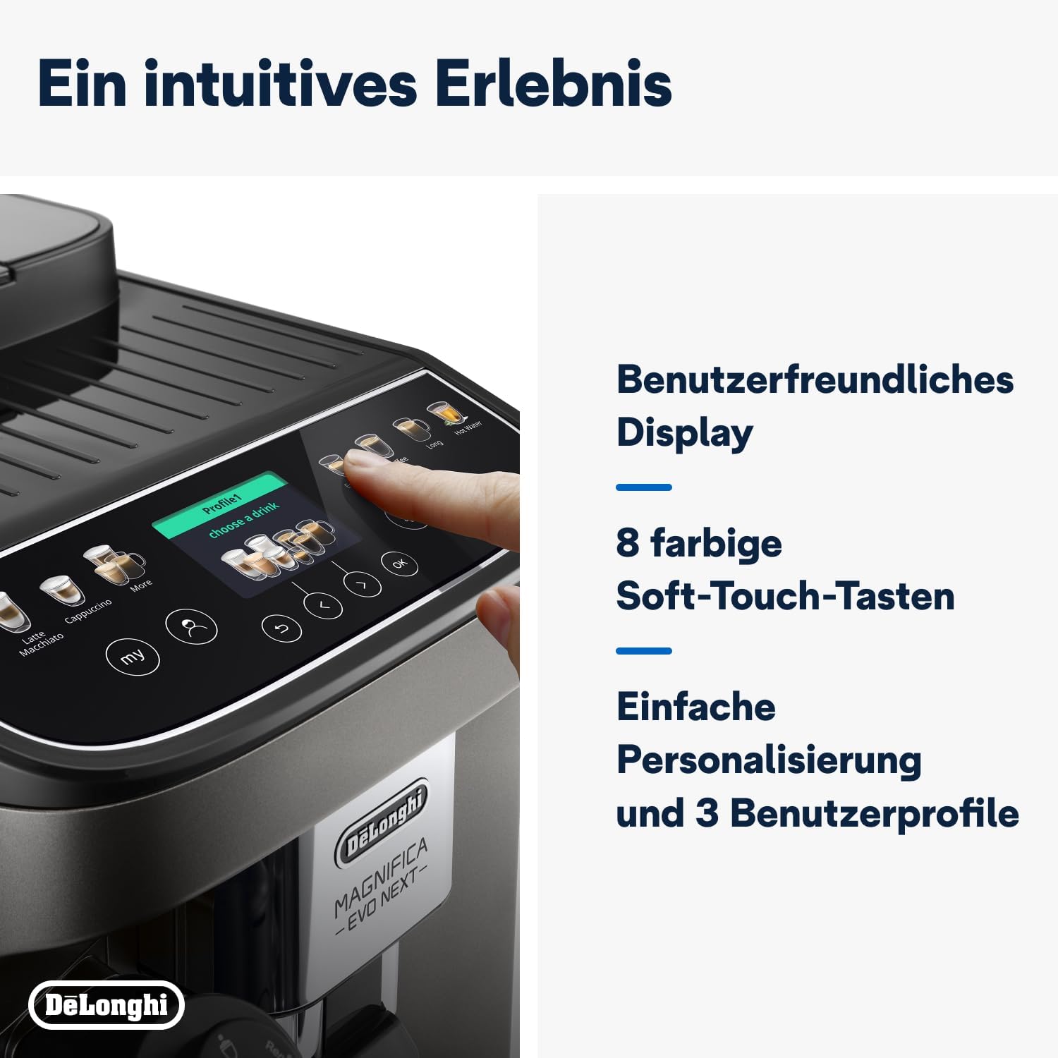 De'Longhi Magnifica Evo Next ECAM312.80.TB - Kaffeevollautomat, Titan