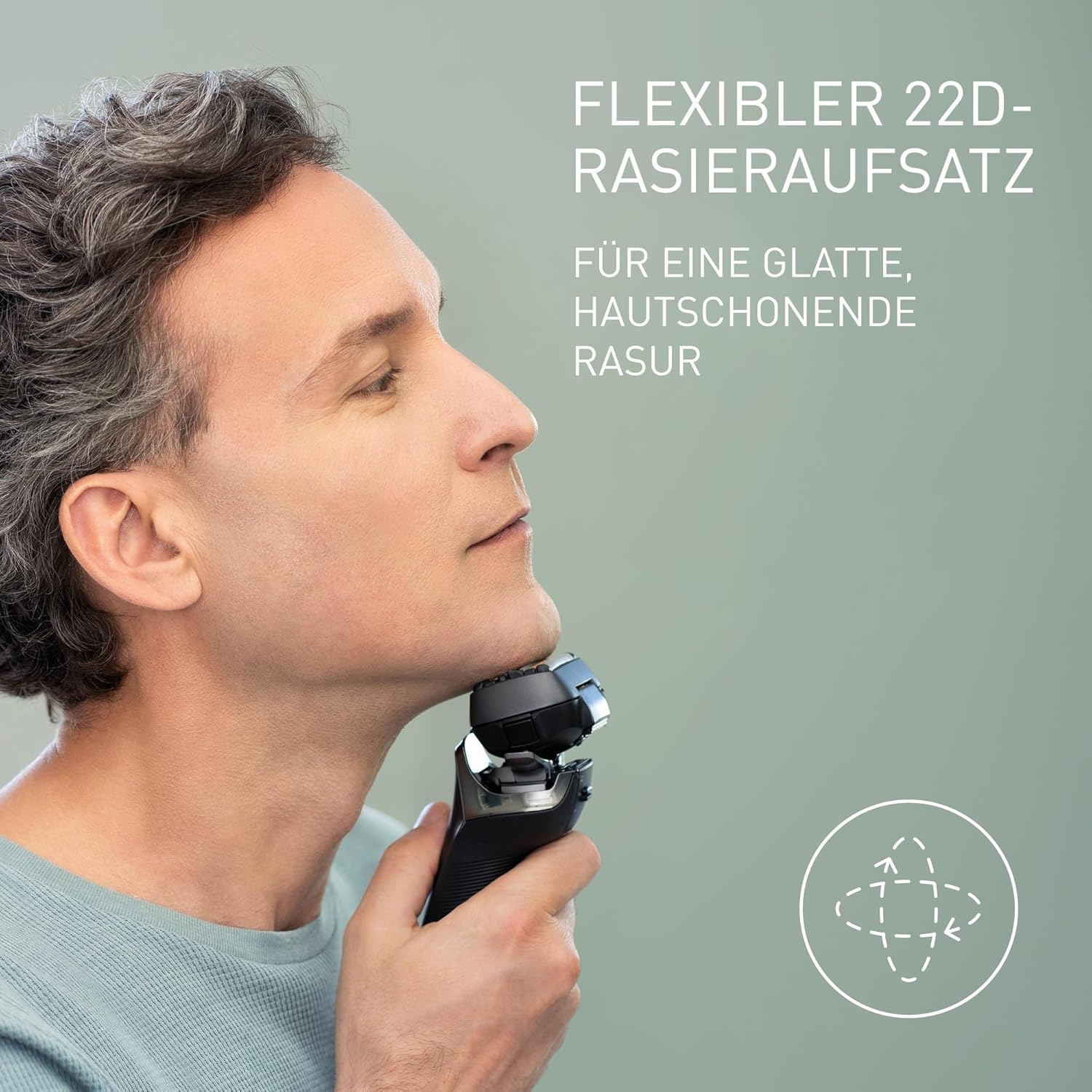 Panasonic ES-LS6A-K803 Herren-Nass- und Trockenrasierer mit 6 Klingen