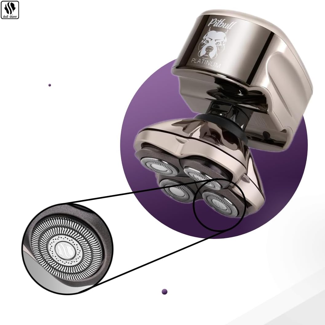 Pitbull Platinum Pro – Elektrorasierer für Herren | Nass- und Trockenrasur