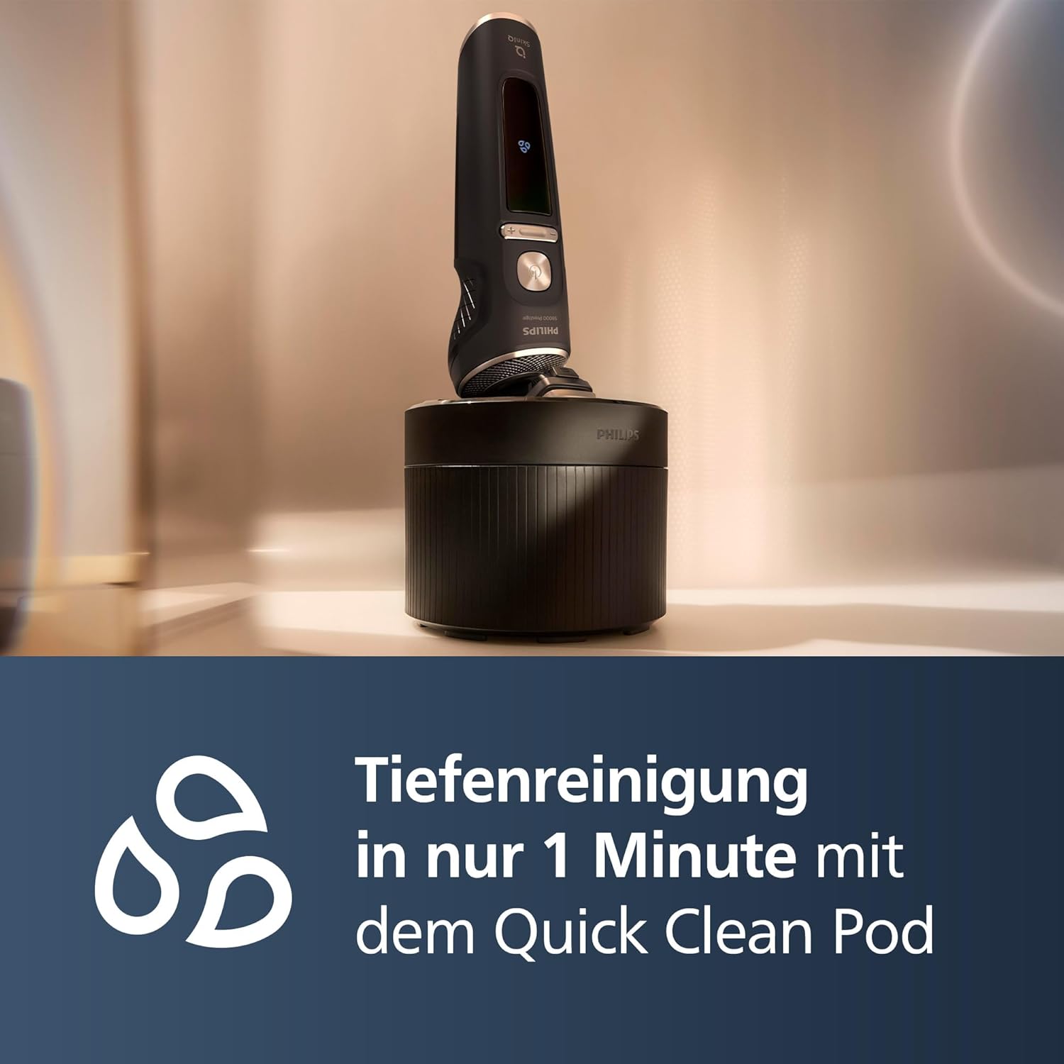 Philips Shaver S9000 Prestige – Elektrischer Nass- und Trockenrasierer (Modell SP9840/31)