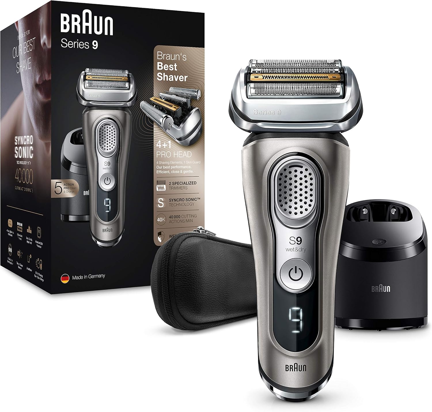 Braun Series 9 Premium Herrenrasierer, 9385 cc