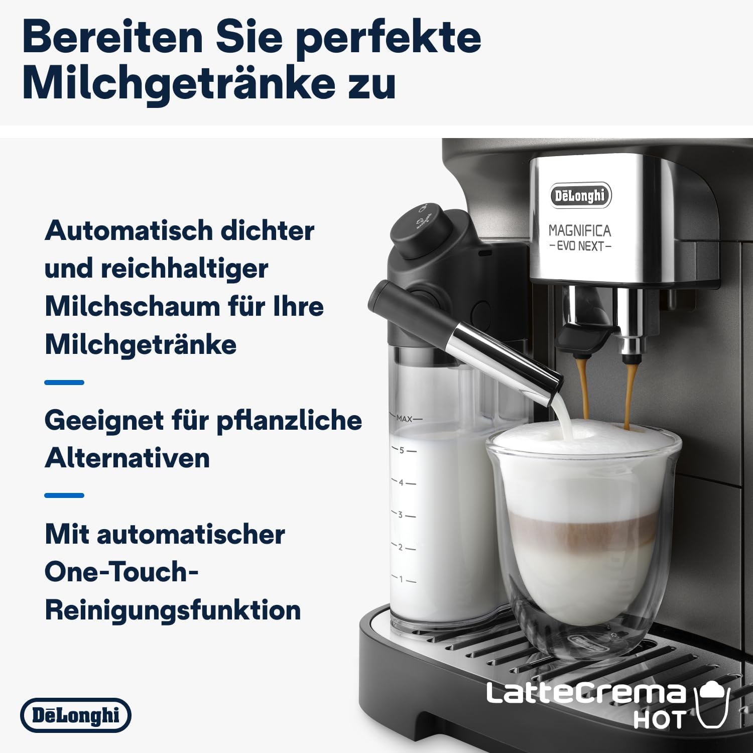 De'Longhi Magnifica Evo Next ECAM312.80.TB - Kaffeevollautomat, Titan