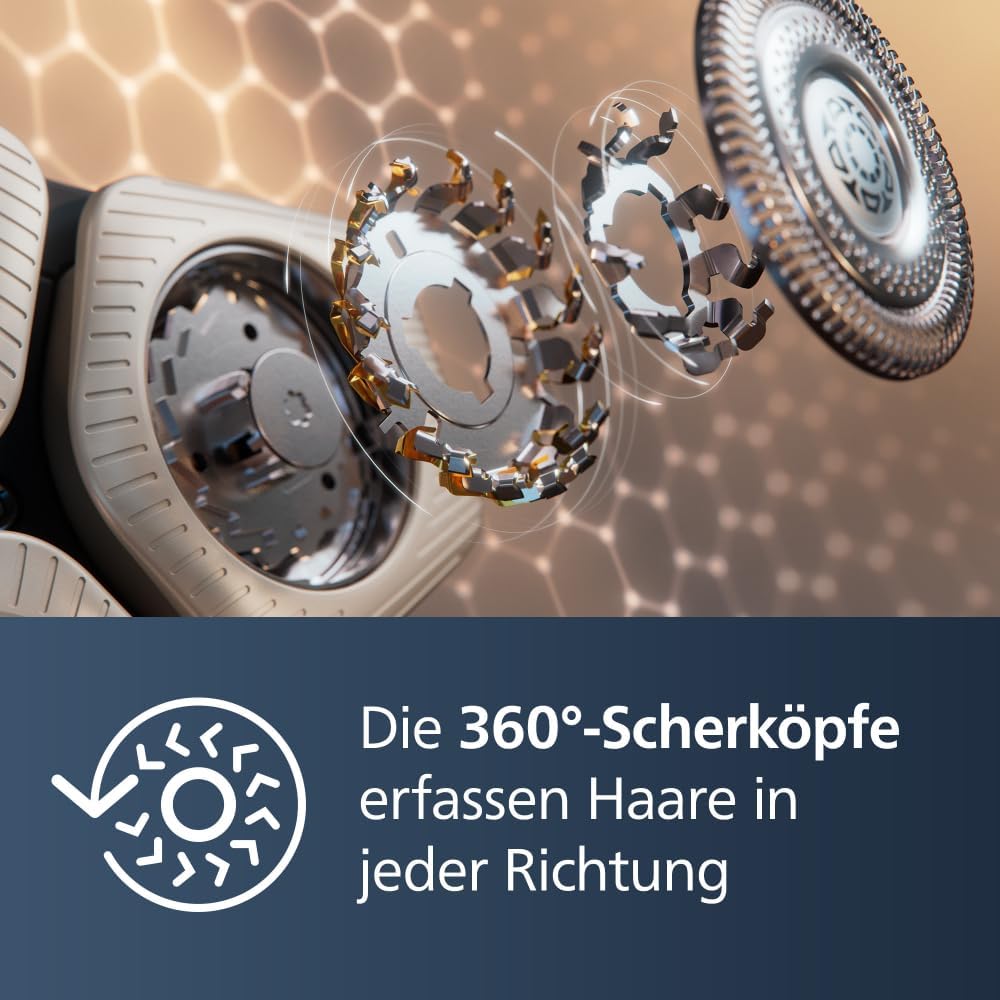 Philips Shaver S9000 Prestige – Elektrischer Nass- und Trockenrasierer (Modell SP9885/35)