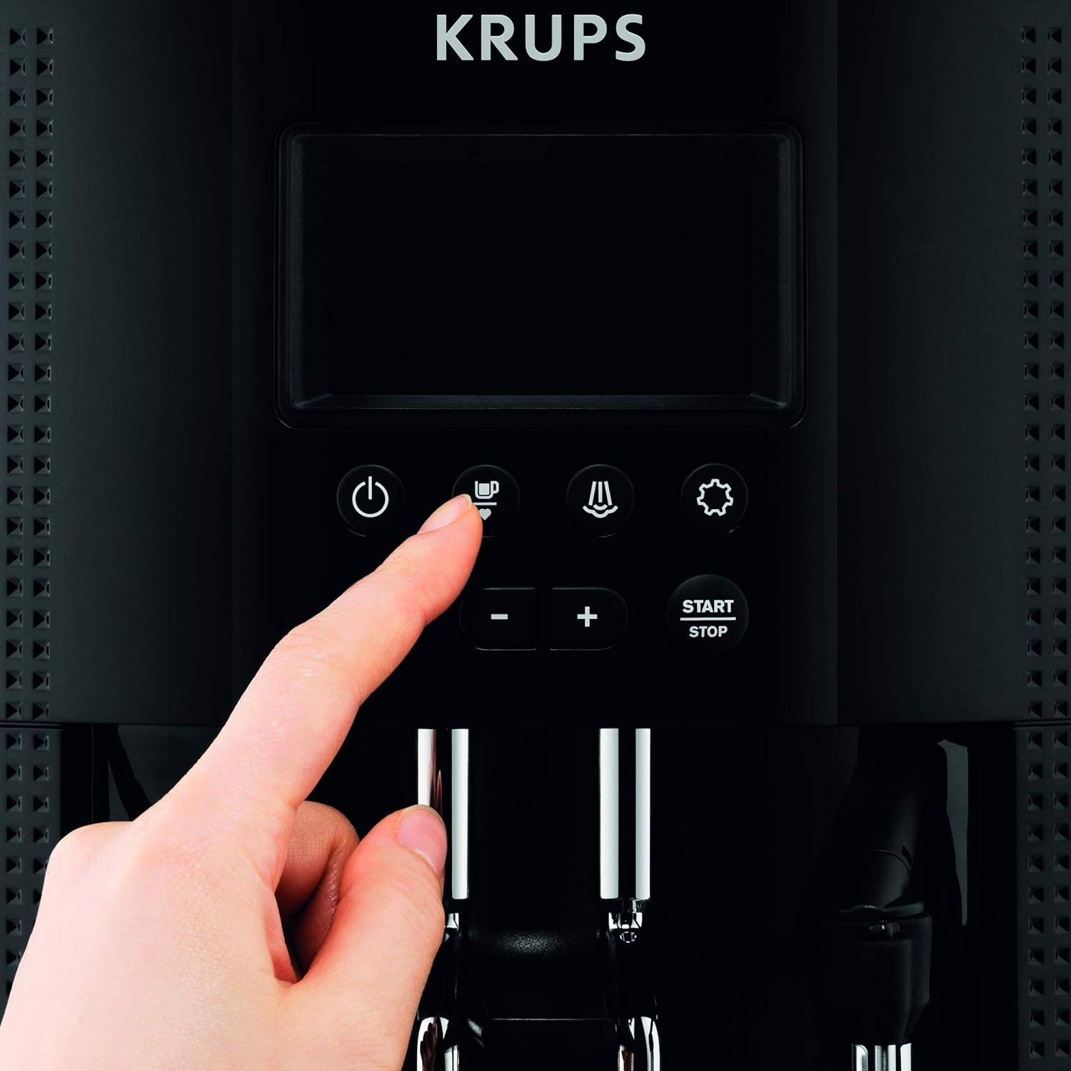 Krups Essential Kaffeemaschine Mühle Espressomaschine, Schwarz