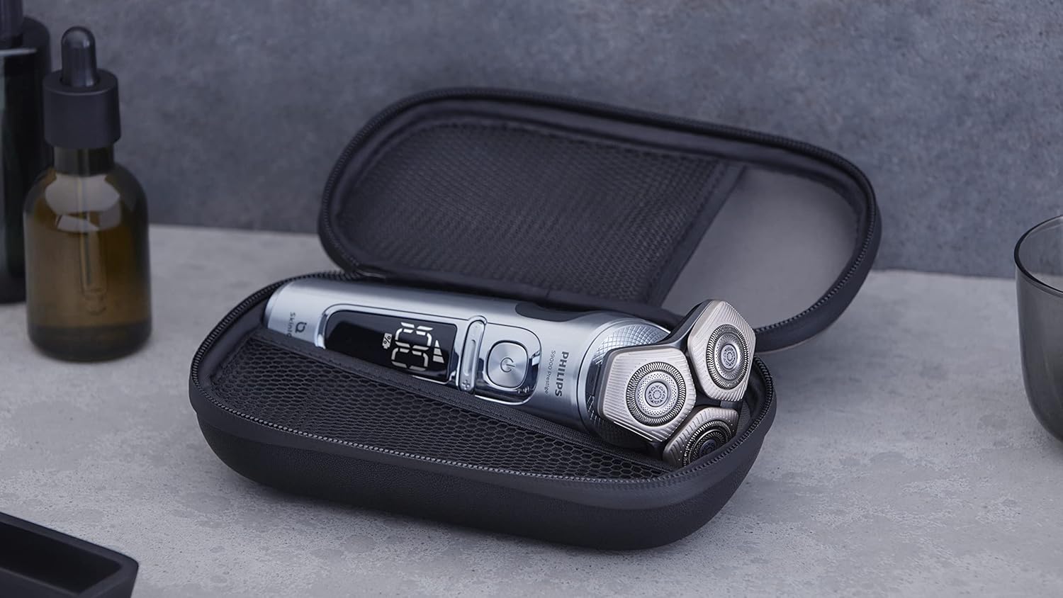 Philips Shaver S9000 Prestige – Elektrischer Nass- und Trockenrasierer (Modell SP9871/22)