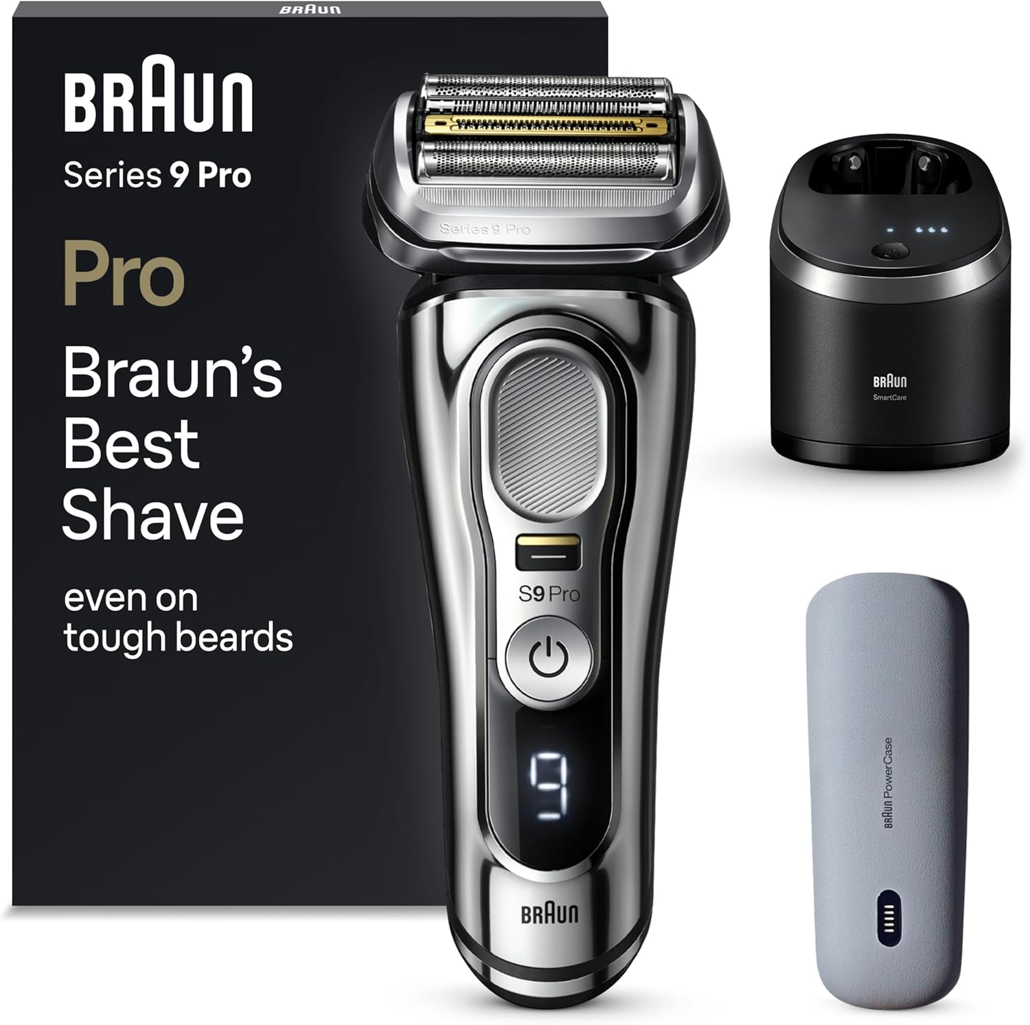 Braun Series 9 Pro Premium Elektrorasierer, 9496 cc, Chrom