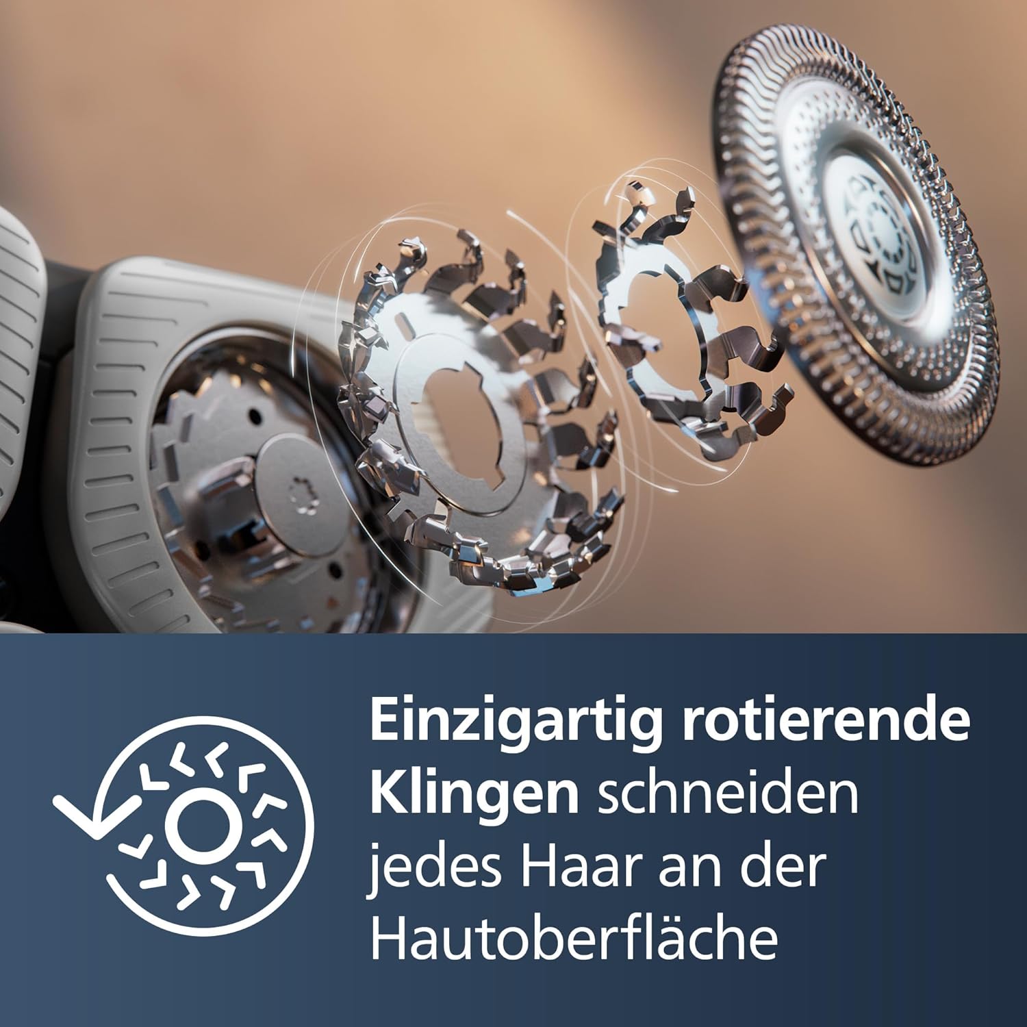Philips Shaver S9000 – Elektrischer Nass- und Trockenrasierer für Herren (Modell S9976/63)