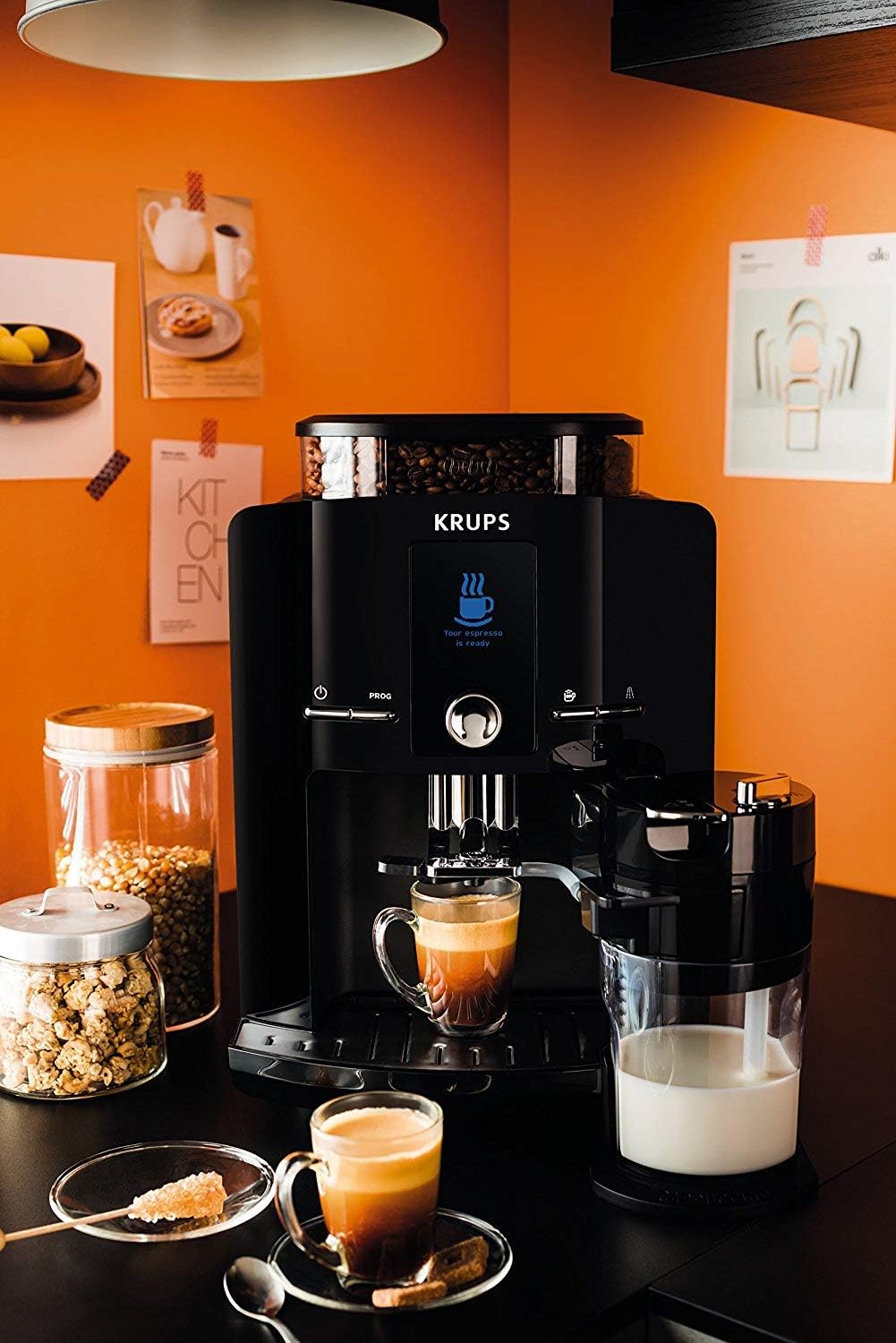 KRUPS EA8298 Kaffeevollautomat Latt'Espress One-Touch-Funktion