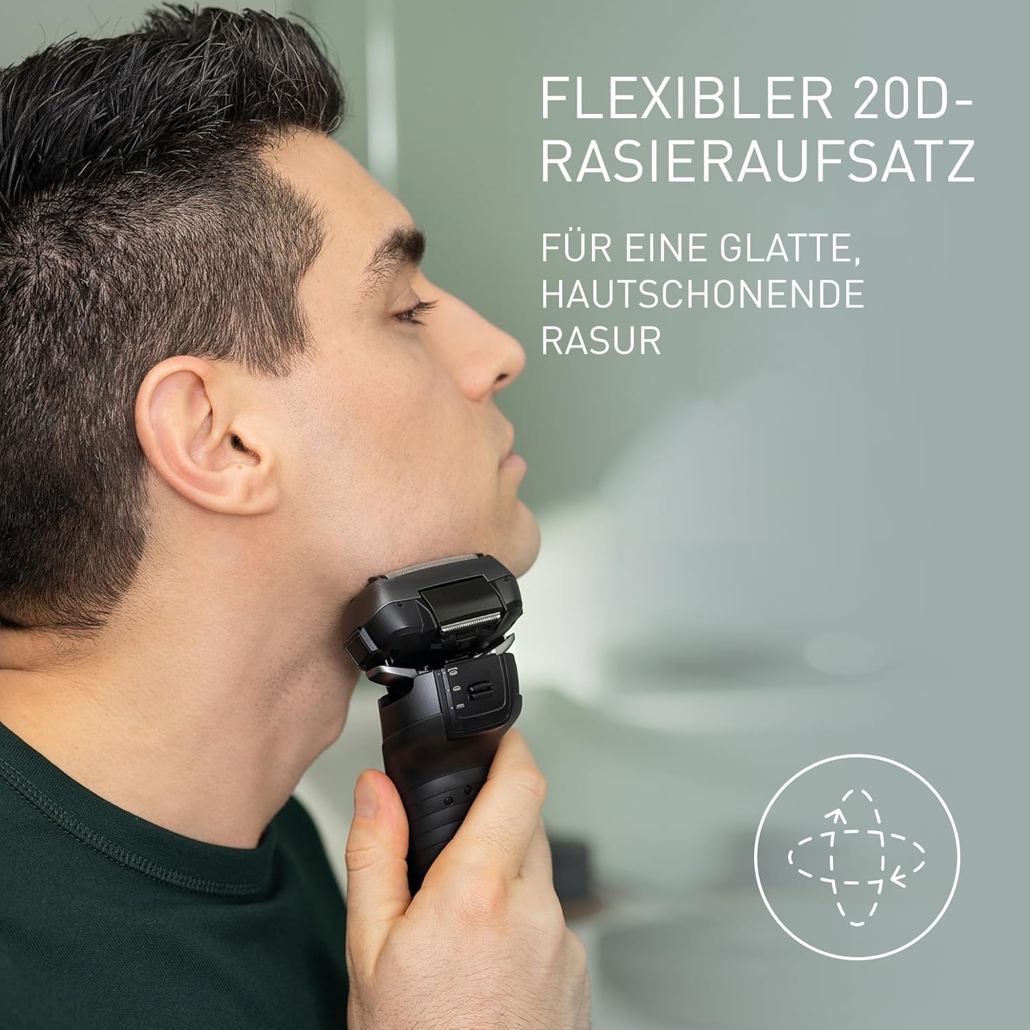 Panasonic Series 900 Premium Nass- und Trockenrasierer ES-LV6U Herren, Mattschwarz