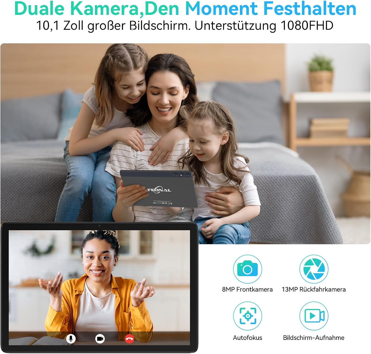 2024 Neueste Android 14 Tablet 10 Zoll