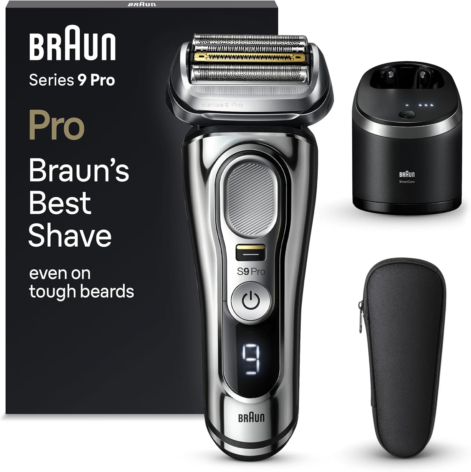 Braun Series 9 Pro Premium Elektrorasierer, 9486 cc, Chrom