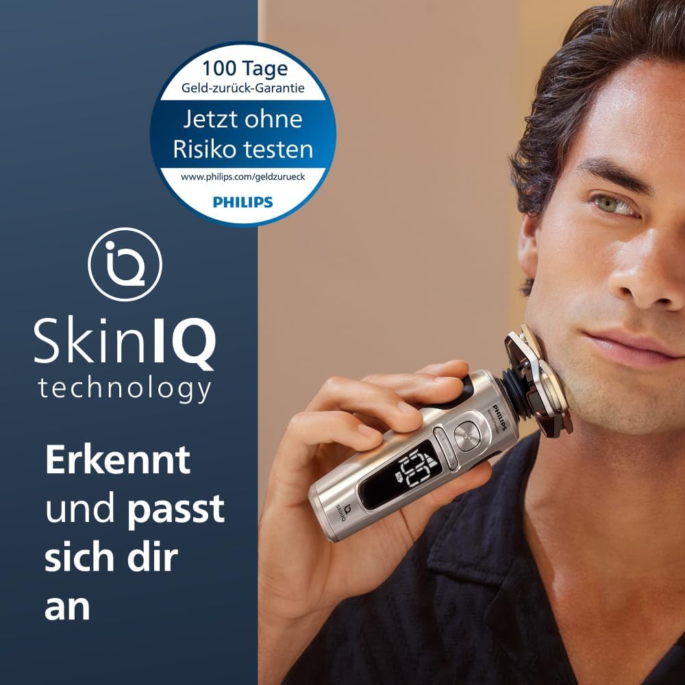 Philips Shaver S9000 Prestige – Elektrischer Nass- und Trockenrasierer (Modell SP9885/35)