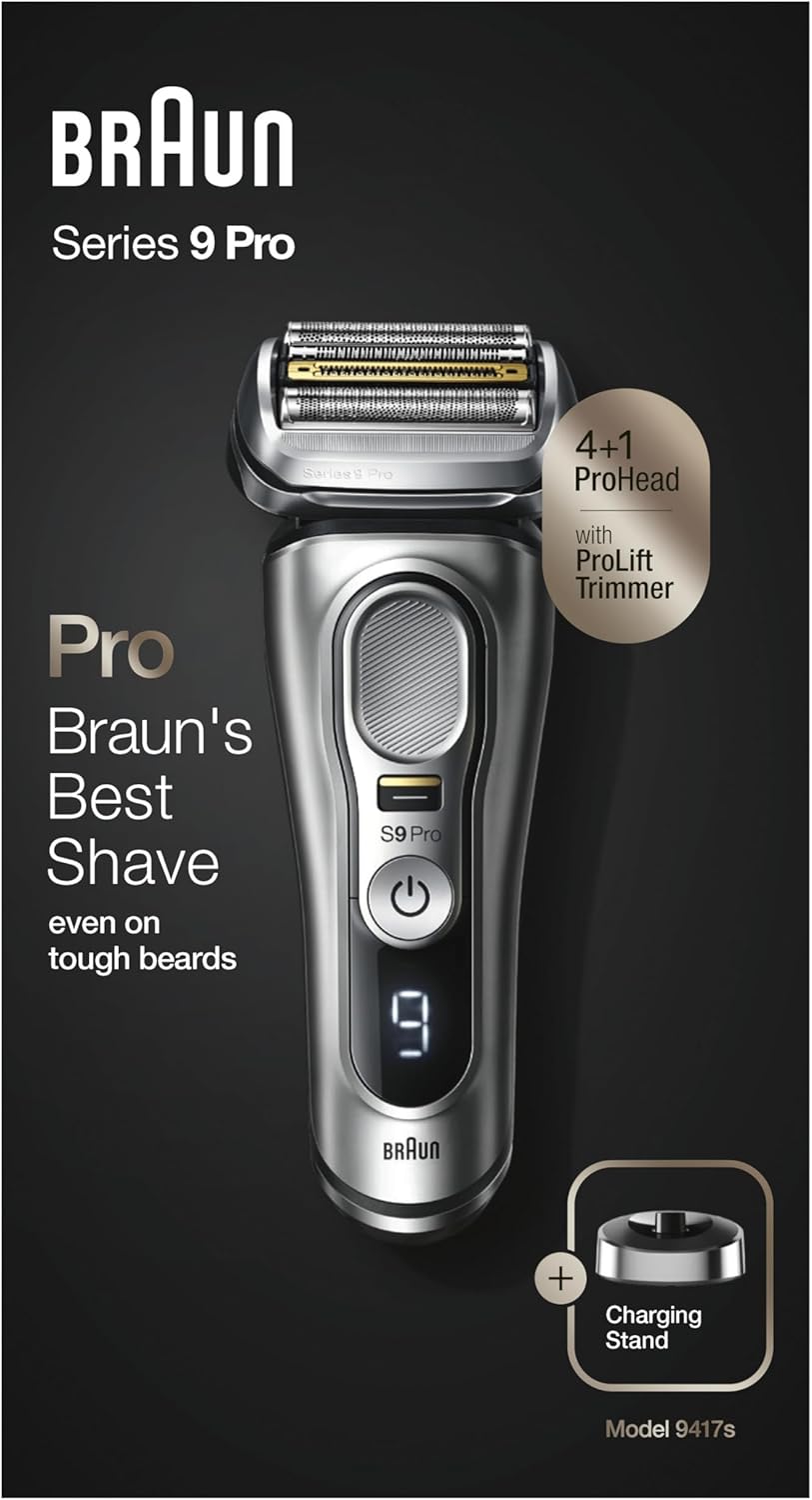 Braun Series 9 Pro Premium Herrenrasierer, 9417s, Silber