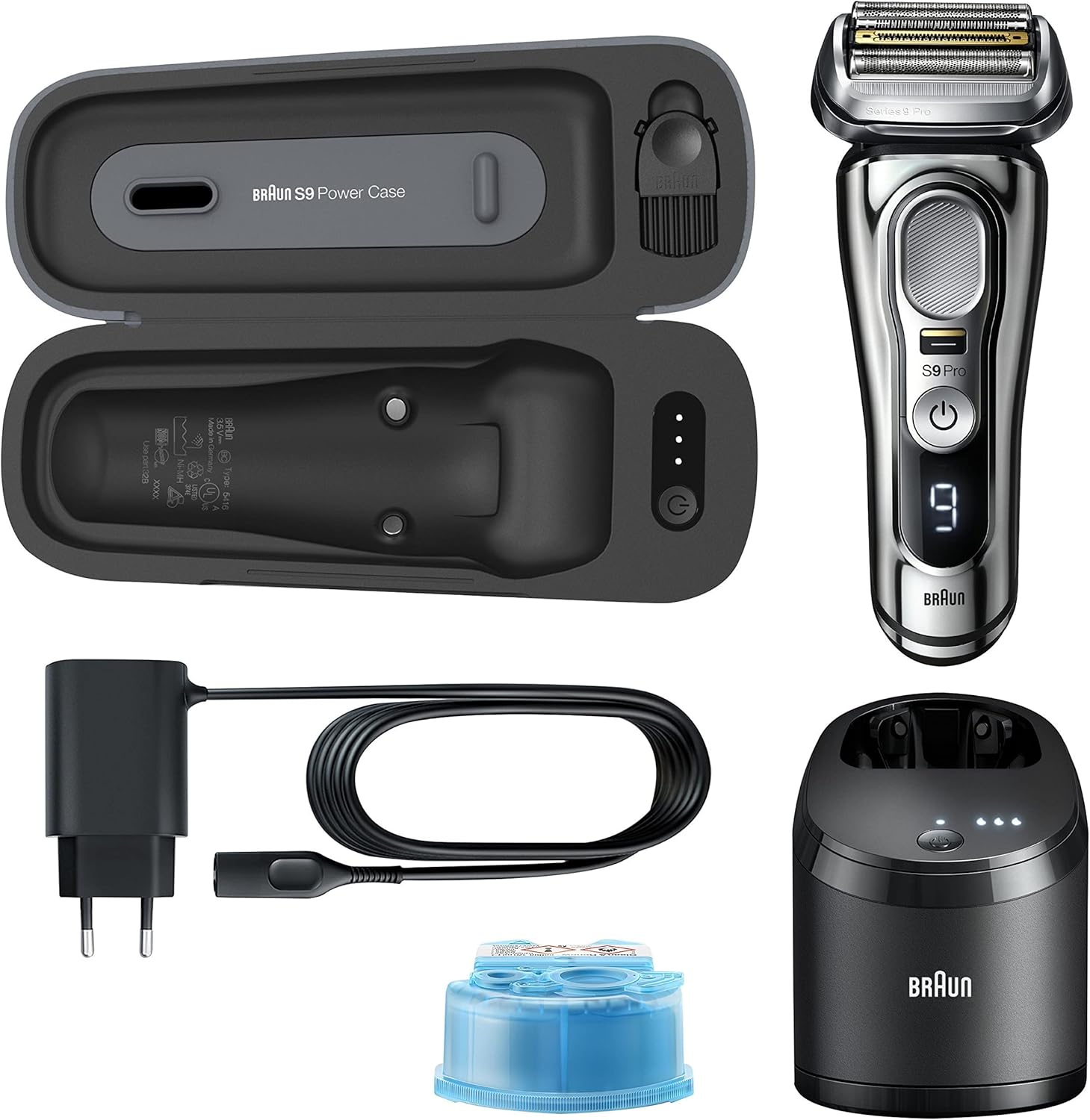 Braun Series 9 Pro Premium Elektrorasierer, 9496 cc, Chrom