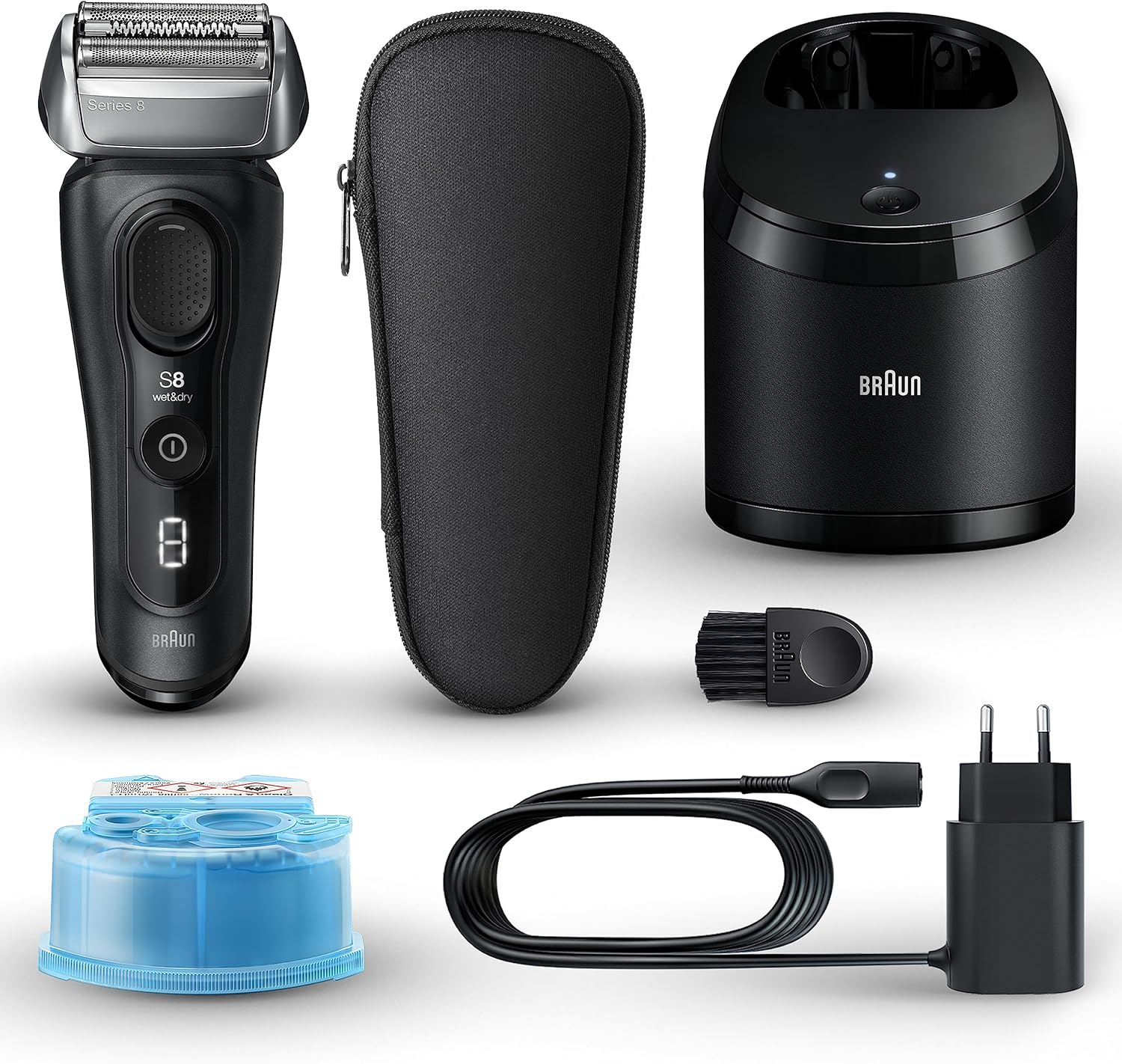 Braun Series 8 Herren-Elektrorasierer, 8560 cc, Schwarz