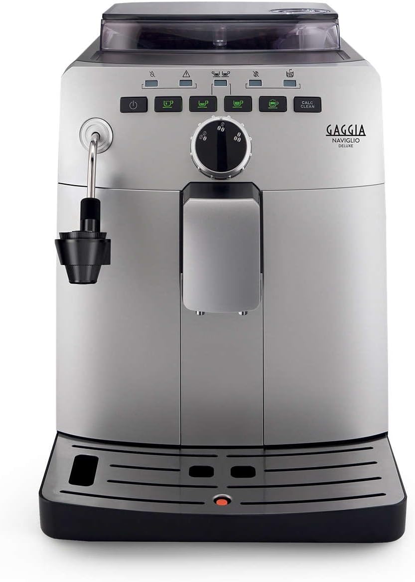 Gaggia HD8749/11 Naviglio Deluxe – Kaffeevollautomat, Silber, 100 % hergestellt in Italien