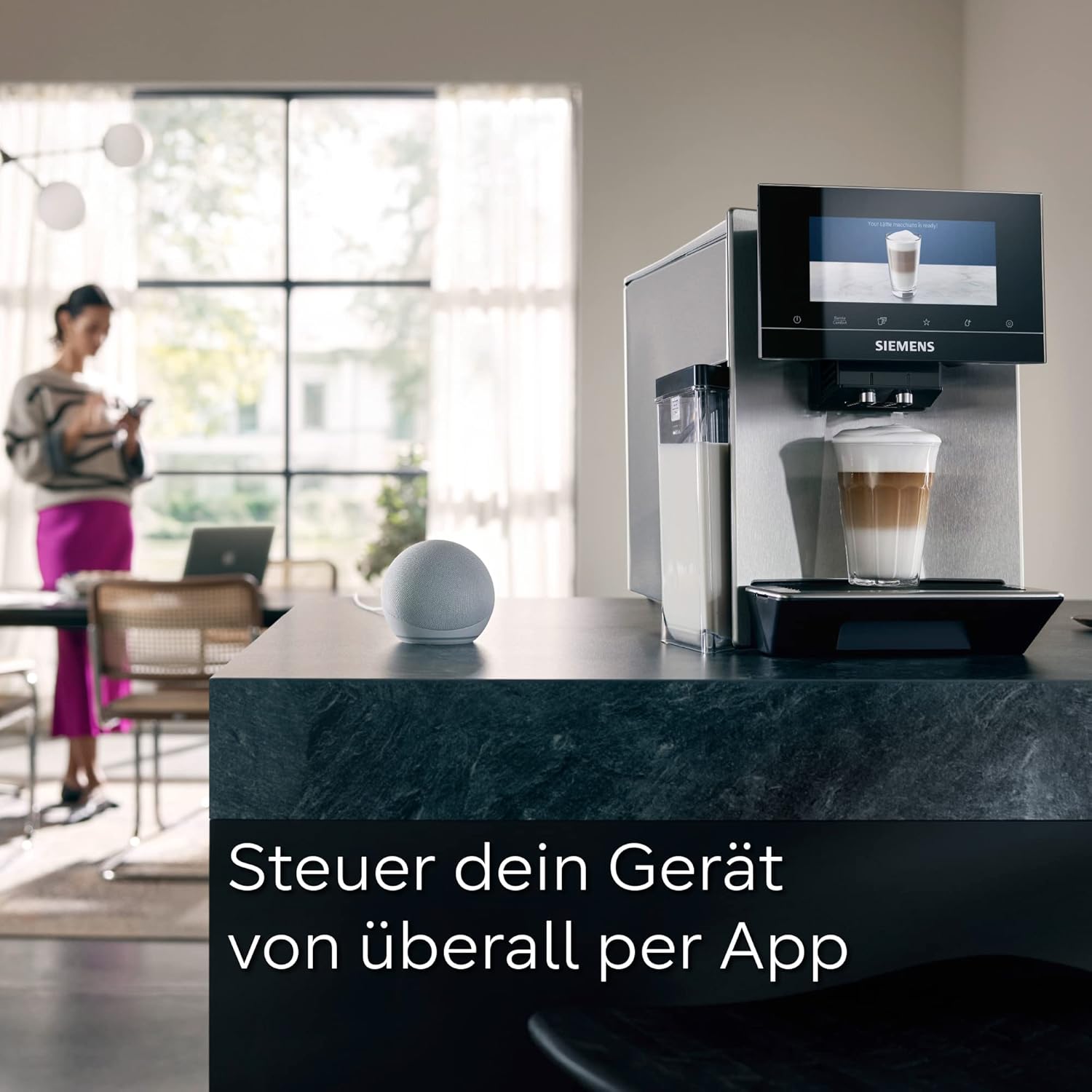 Siemens Kaffeevollautomat EQ900 TQ903D03, Edelstahl