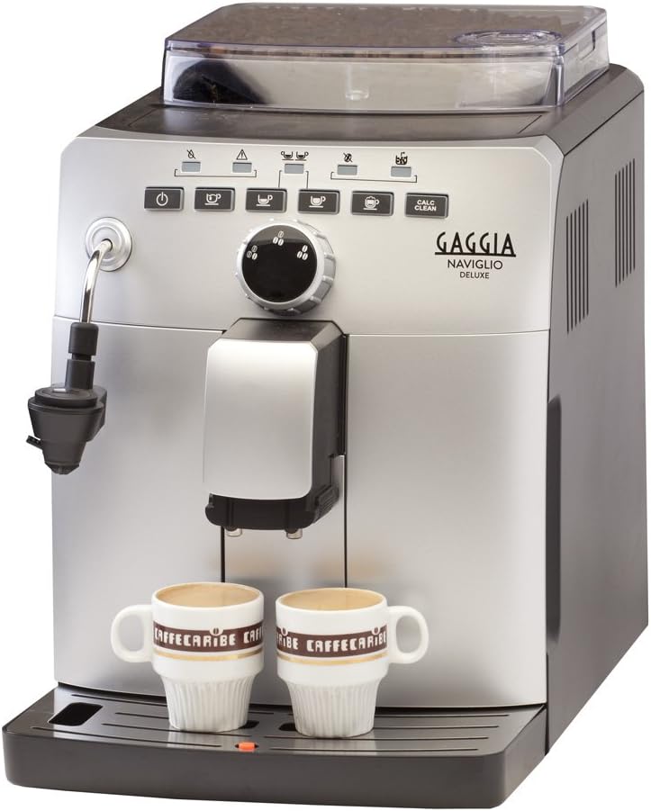 Gaggia HD8749/11 Naviglio Deluxe – Kaffeevollautomat, Silber, 100 % hergestellt in Italien