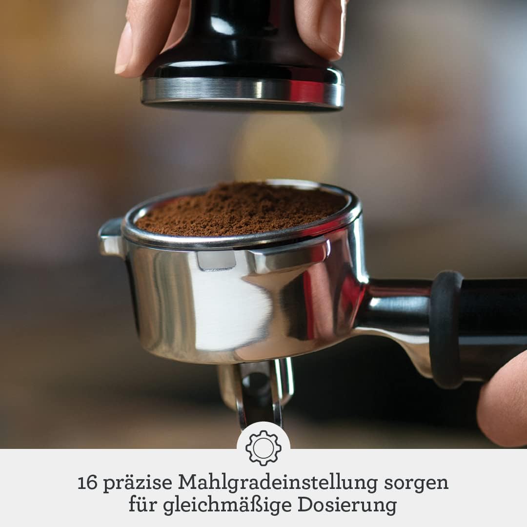 Sage - The Barista Express - Espressomachine mit manuellem Milchaufschäumer - Schwarzer Trüffel