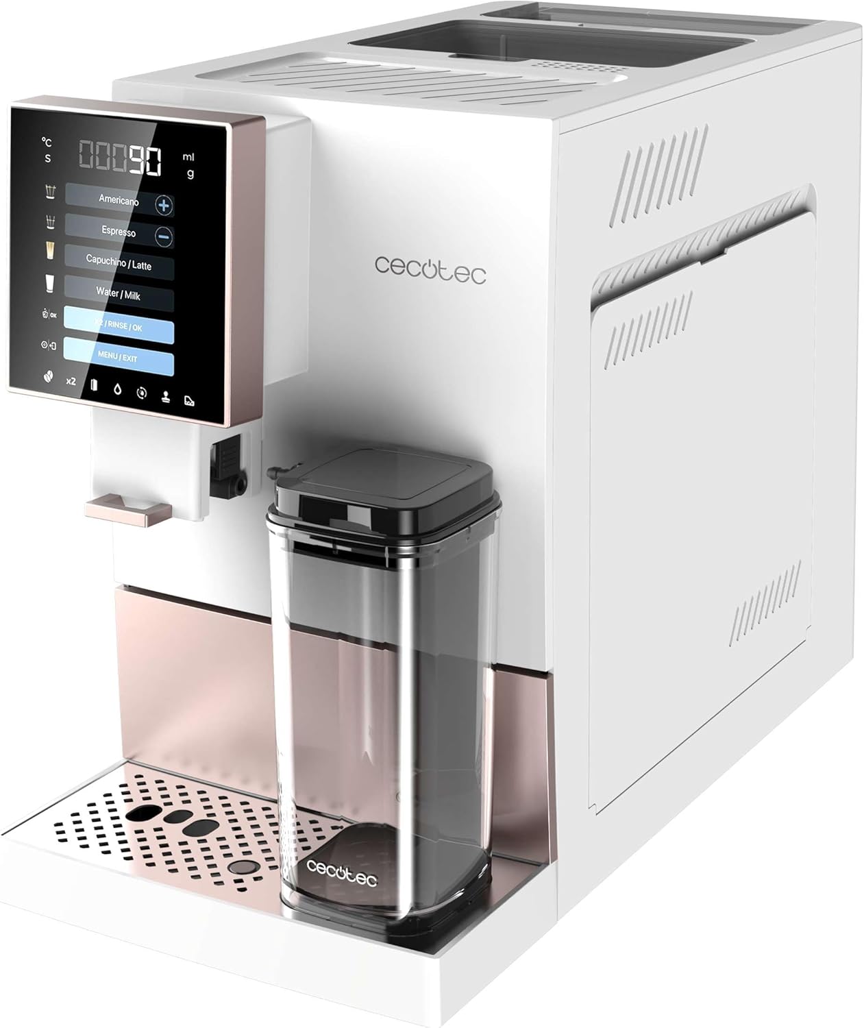 Cecotec Kaffeevollautomat Cremmaet Compactccino White Rose
