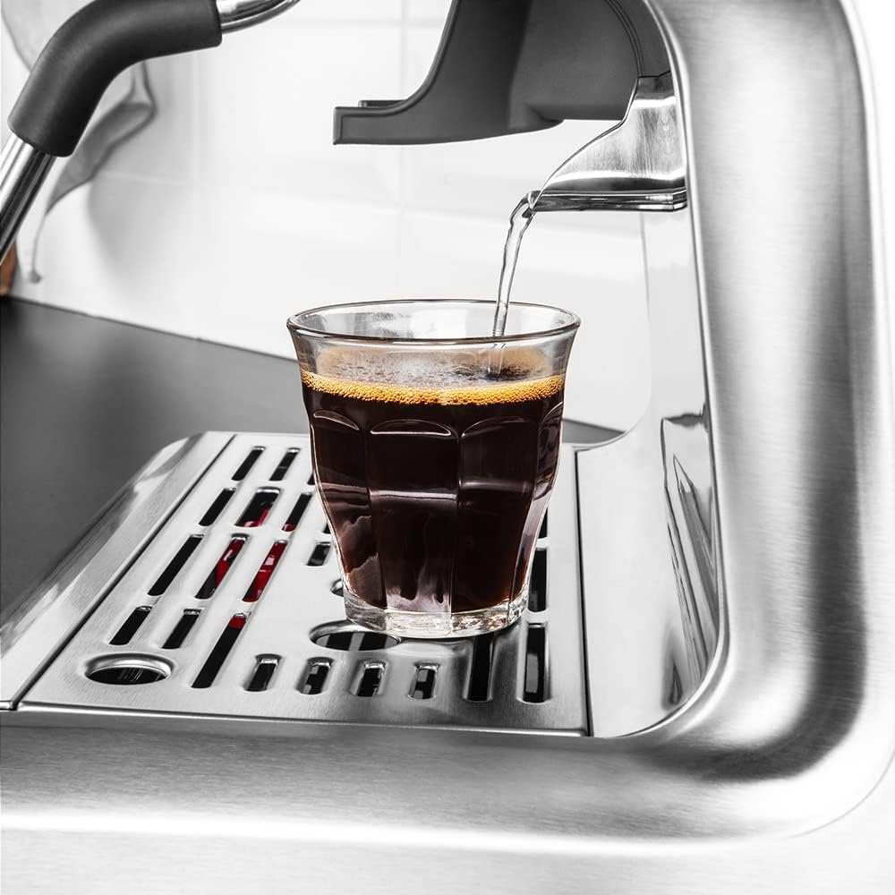 Gastroback Design Espresso Advanced Duo, Espressomaschine mit programmierbarem Griff, Silber