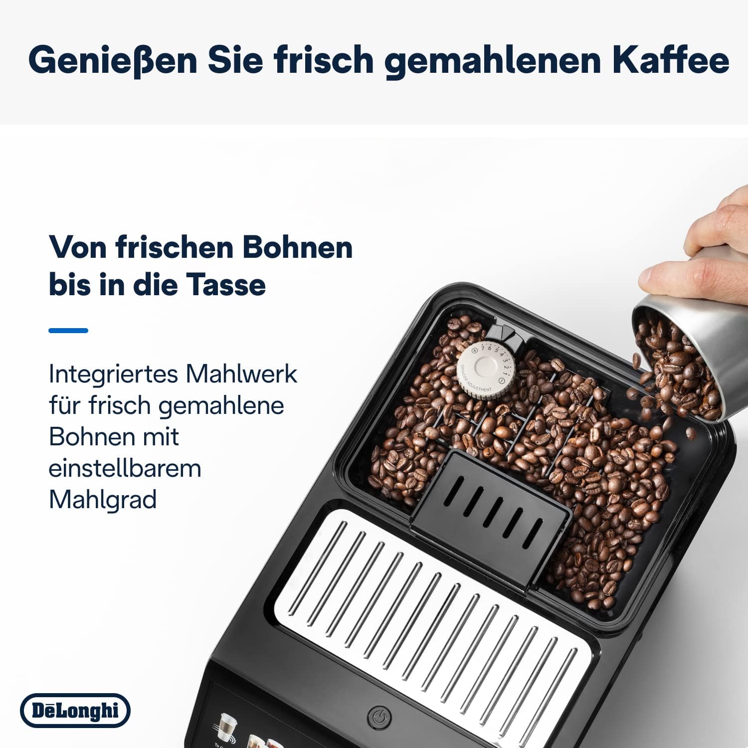 De'Longhi Eletta Explore ECAM452.57.G Kaffeevollautomat, Schwarz