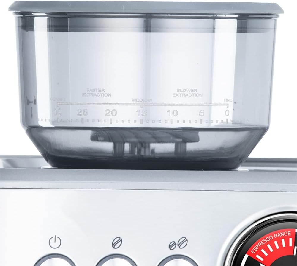 Gastroback Design Espresso Advanced Duo, Espressomaschine mit programmierbarem Griff, Silber