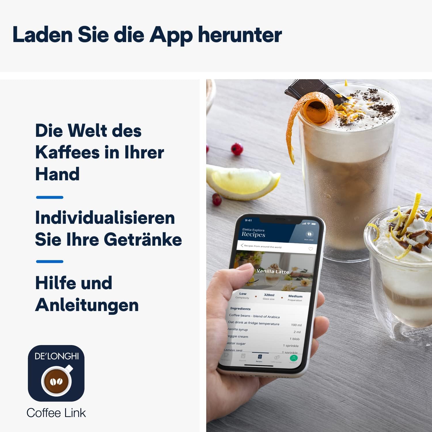 De'Longhi Eletta Explore ECAM452.57.G Kaffeevollautomat, Schwarz