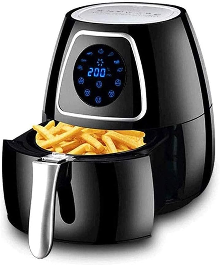 Luftfritteuse, Antihaft-Topf, Heißluftfritteuse, Backofen mit 7 programmierbaren Voreinstellungen zum Luftfrittieren, Braten, Backen und Braten, Kocher
