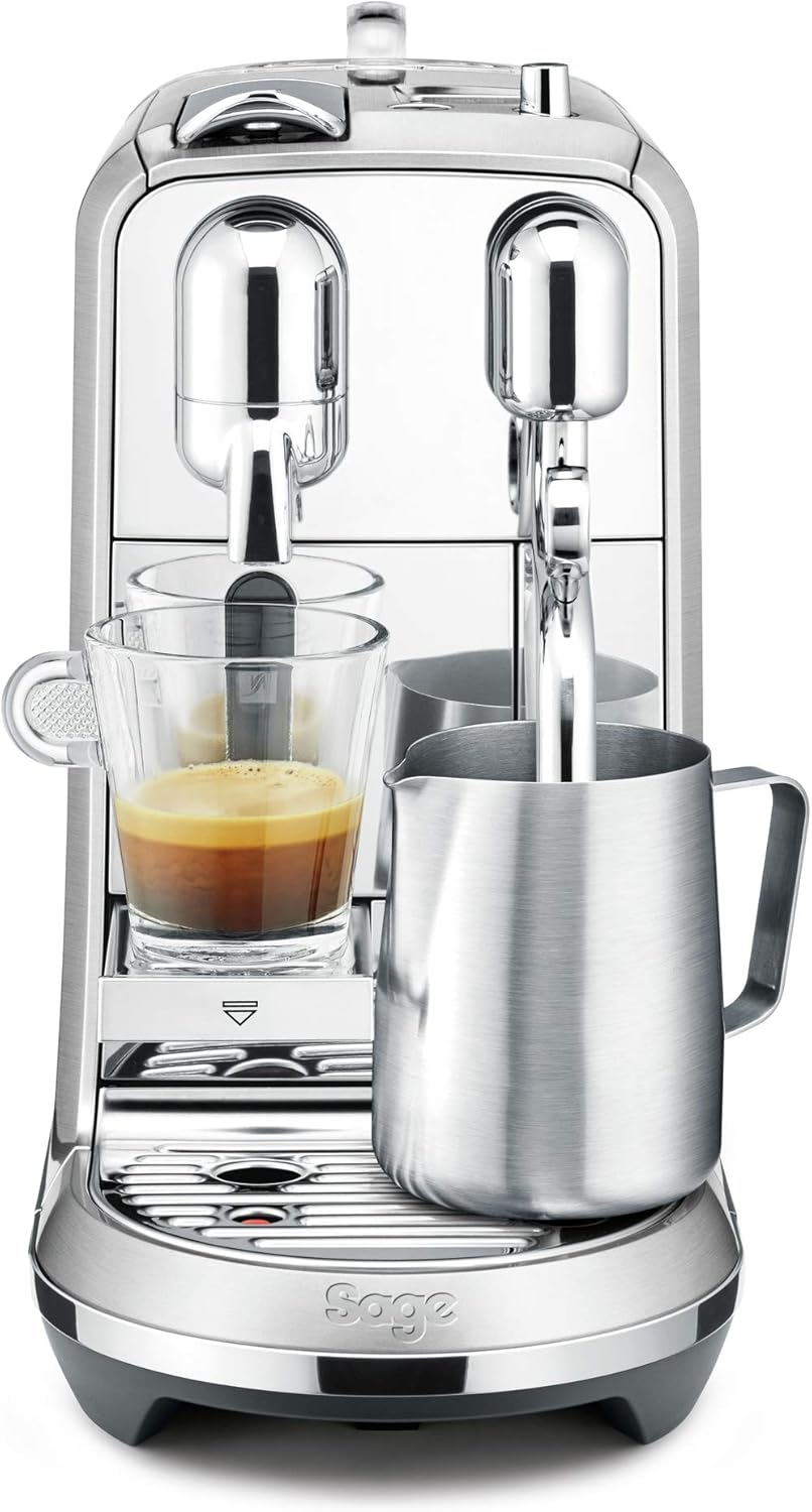 Sage Nespresso SNE800BSS the Creatista Plus Kaffeekapselmaschine, Gebürstetes Edelstahl