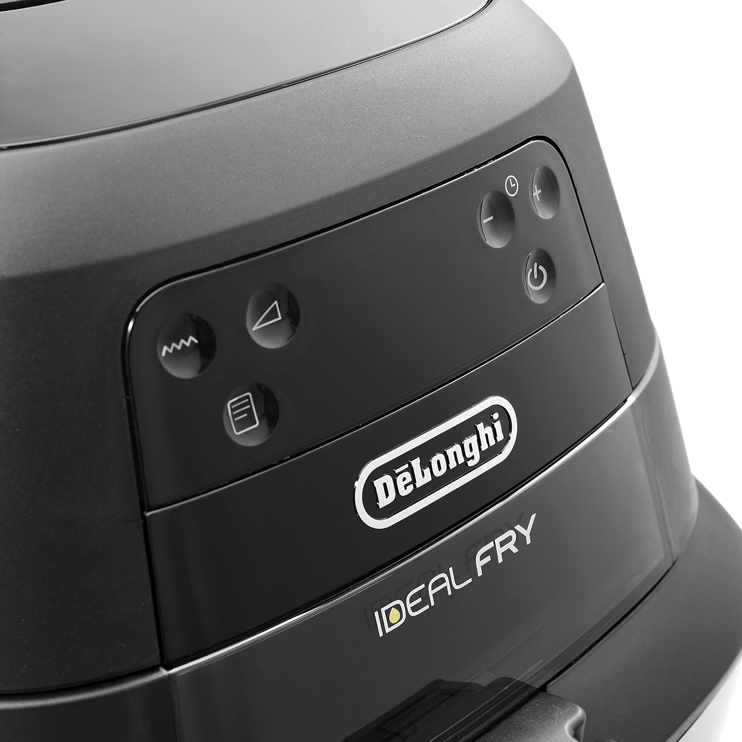 De'Longhi FH2184.BK IDEALFRY Luftfritteuse, Kapazität 1,25 kg, digitales Bedienfeld, 5 voreingestellte Programme, Bullauge, SHS Double-System, leichtes Braten, abnehmbare Wanne 3,9 l, Schwarz