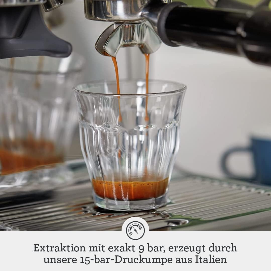 Sage - The Barista Express - Espressomaschine mit manuellem Milchaufschäumer - Schwarzer Trüffel