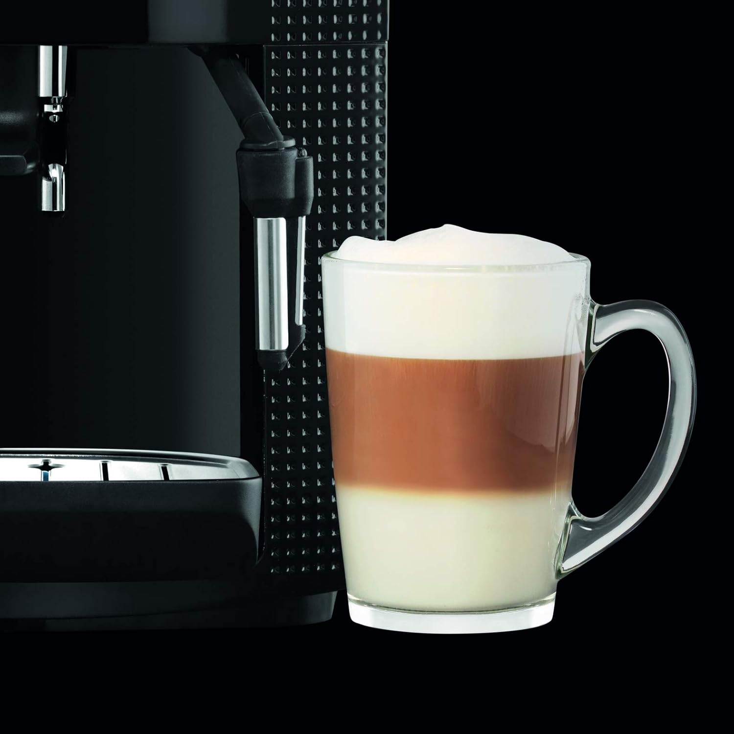 Krups Roma EA81M8 Espressokocher 1,7 l, 3 Temperaturstufen, 3 gemahlene Texturen, Schwarz