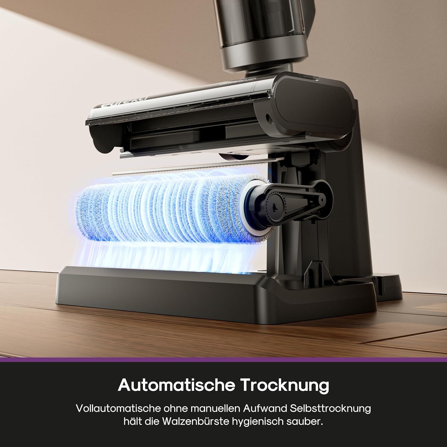 Eureka Rapidwash NEW430 Kabelloser Nass Trockensauger, Staubsauger mit Wischfunktion für mehrere Oberflächen, Tierhaare,LED-Display,Selbstreinigungs- und Trockenfunktion, Sprachnavigation