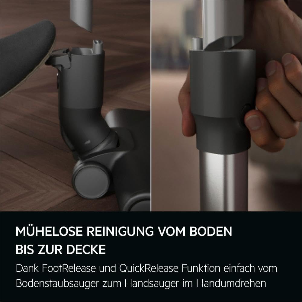 AEG Serie 6000 Akku-Staubsauger / Kabellos / Alle Böden / bis zu 99% Staubaufnahme / bis zu 50 min Laufzeit / Einfache Handhabung / Entnehmbarer 21,6V Akku / Leicht / inkl Zubehör / Weiß / AP61HB21SH