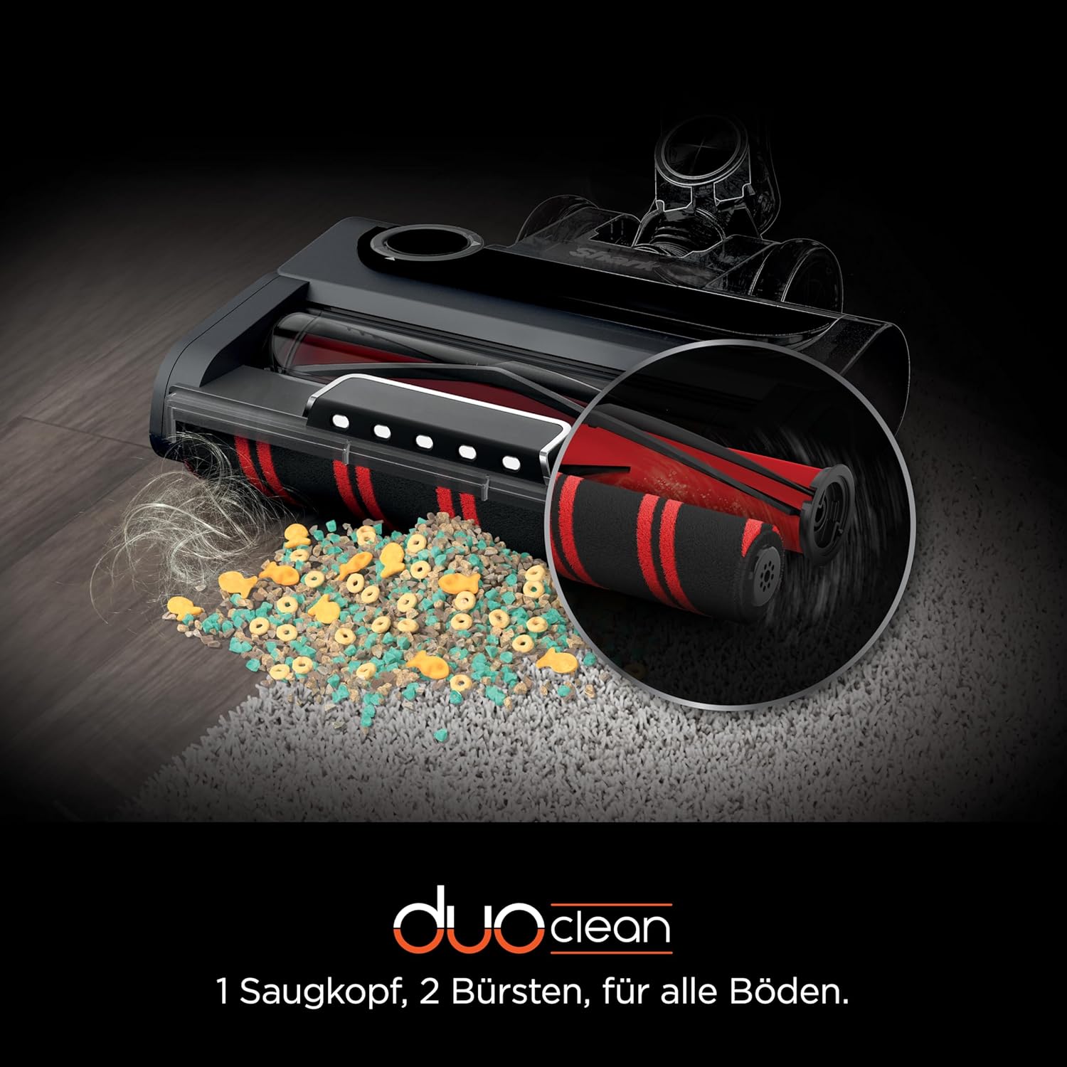 Shark Stratos Akku-Staubsauger Kabellos, PowerFins Plus, 60 Min. Laufzeit, Anti Hair Wrap & CleanSense IQ Staubsauger, mit Auto-Kit, Haustier-, Fugen- & Multi-Oberfläche-Aufsatz, Kupfer IZ400UKEUTBK