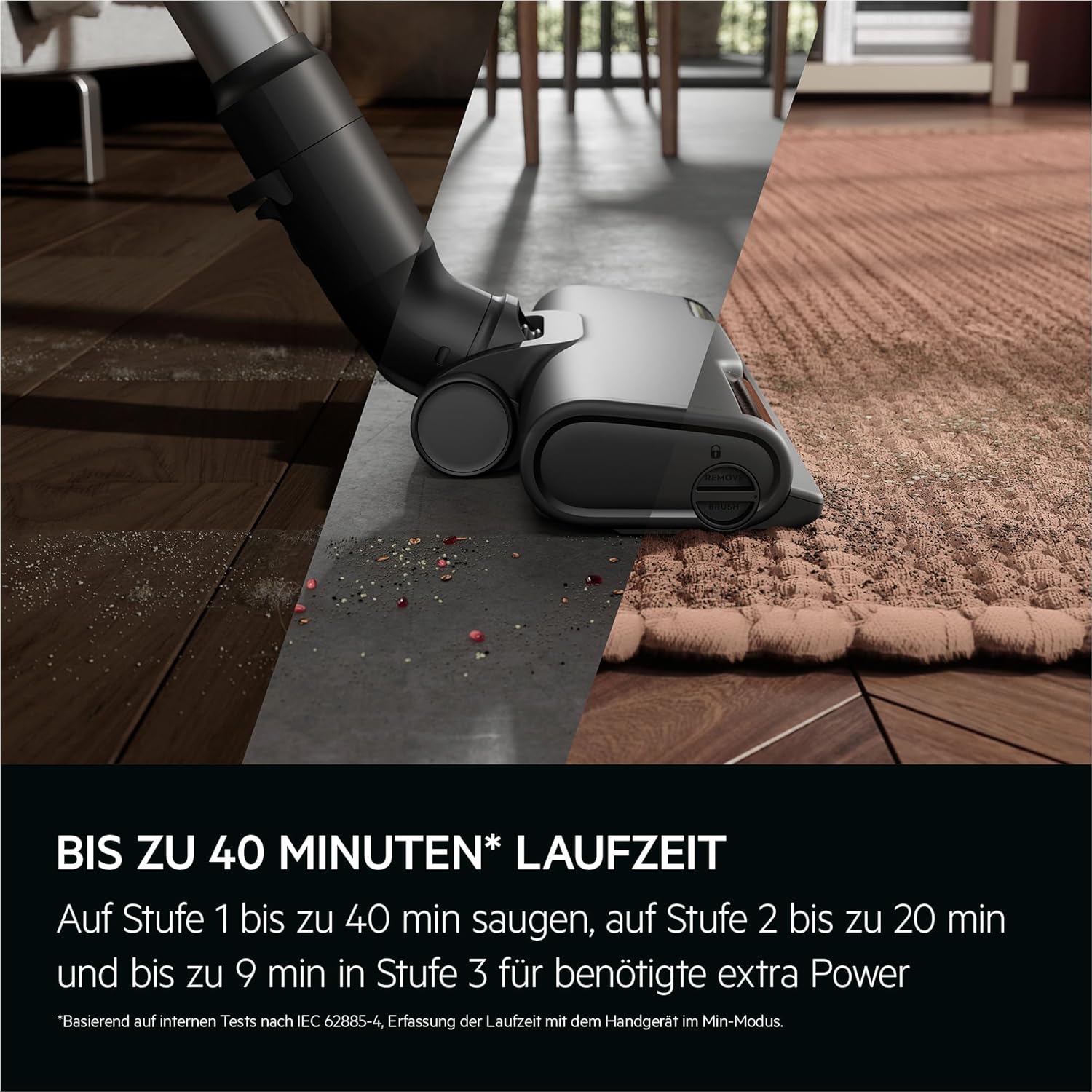 AEG Serie 6000 Akku-Staubsauger / Kabellos / Alle Böden / bis zu 99% Staubaufnahme / bis zu 50 min Laufzeit / Einfache Handhabung / Entnehmbarer 21,6V Akku / Leicht / inkl Zubehör / Weiß / AP61HB21SH