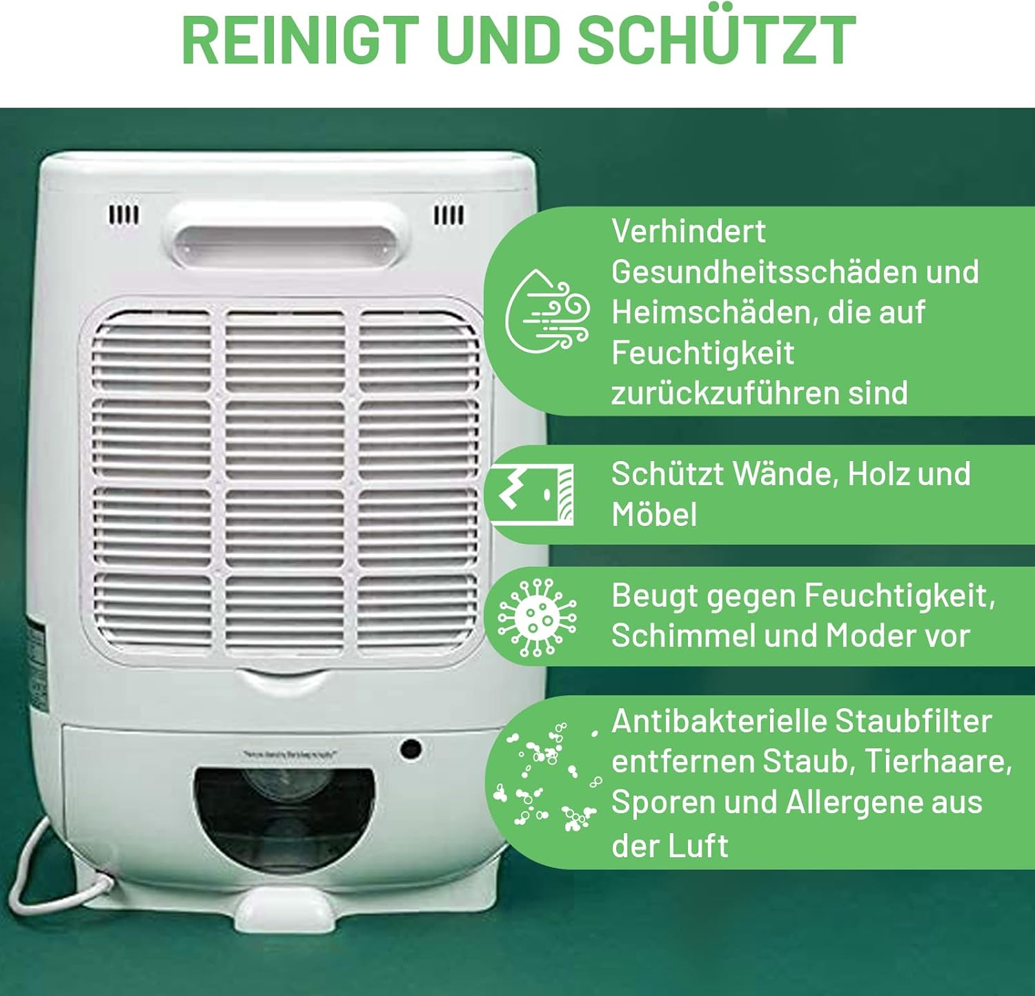 Meaco DD8L Luftentfeuchter, 660 W, 240 V, Weiß, 8L