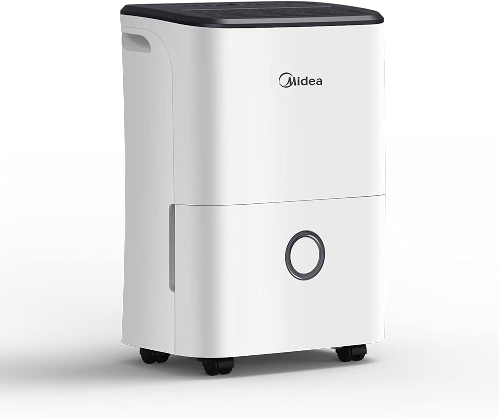 Midea Luftentfeuchter, 20L/24h, Raumgröße ca.100m³(40m²), DF-20DEN7-WF, APP-fähig, 24H Timer, Wassertank 3L, Weiß