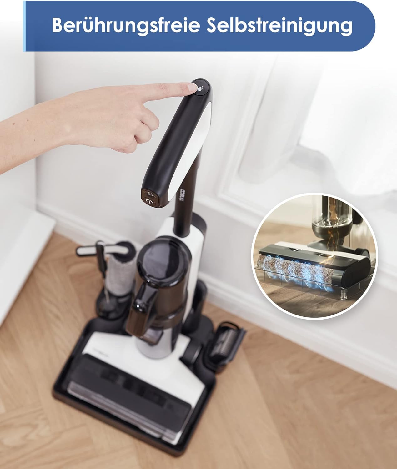 Tineco Floor One S5 Smart Nass-Trocken-Sauger mit iLoop Technologie, All-in-One-Nass Trockensauger Kabellos mit Dual-Tank-Design | Selbstreinigung LED-Display für Harte Boden, Tierhaare